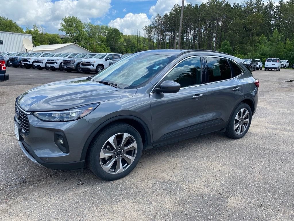 2024 Ford Escape Platinum in Grey — front three-quarter view