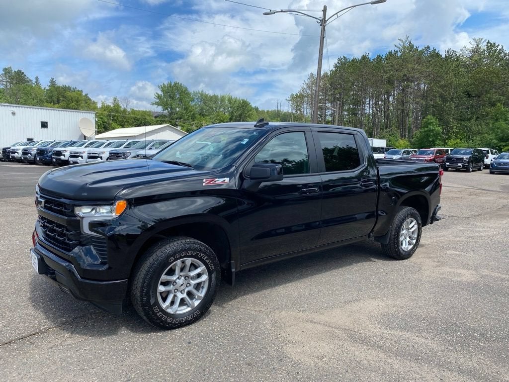 2024 Chevrolet Silverado 1500 RST in Black — front three-quarter view
