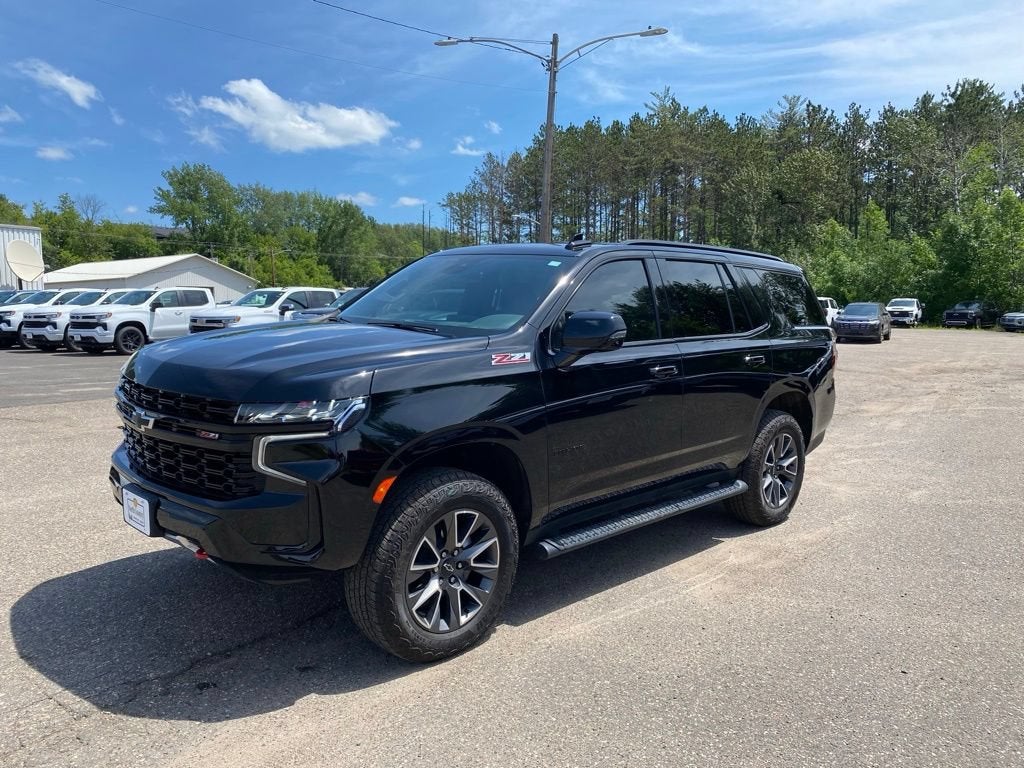 2024 Chevrolet Tahoe Z71 in Black — front three-quarter view