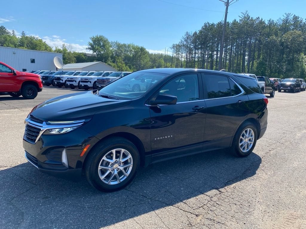 2024 Chevrolet Equinox LT in Mosaic Black Metallic — front three-quarter view