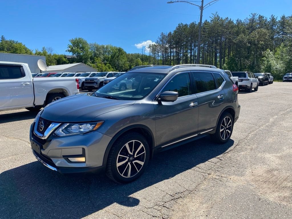2020 Nissan Rogue S in Gray — front three-quarter view